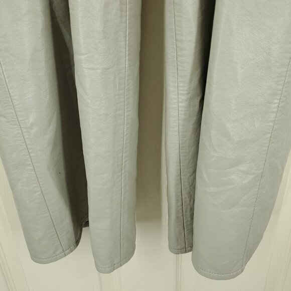 Agolde Minka Cargo Recycled Leather Wide Leg Pants 32 Toast (Tan/Gray/Taupe) - Picture 8 of 16